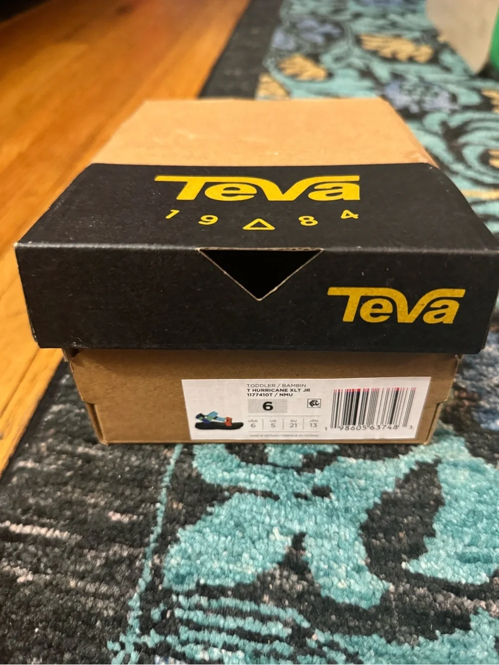 Teva Kids Sport Sandals in Orange, Light Blue & Lime